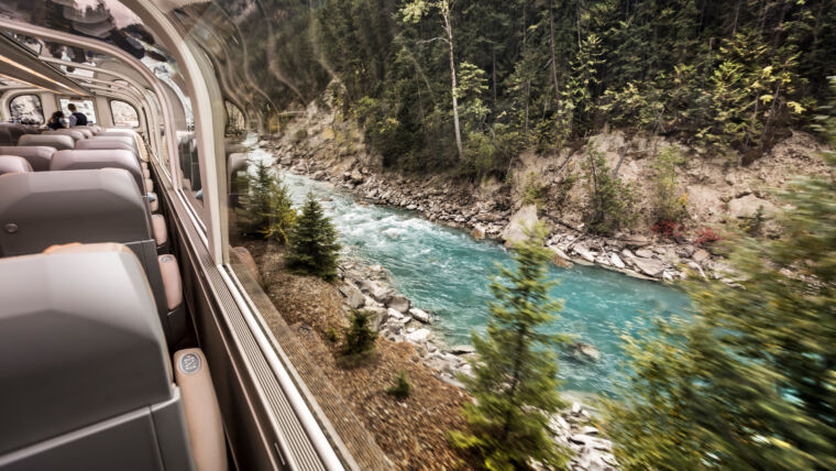 Silverleaf view on the Rocky Mountaineer