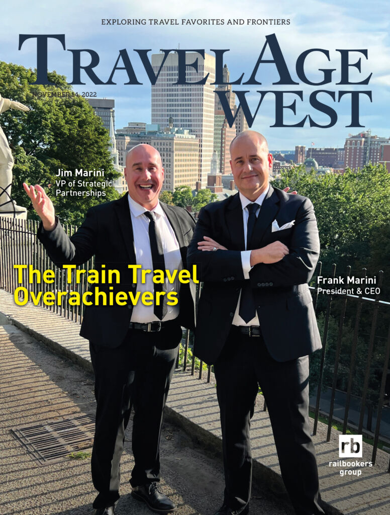 Marinis Featured on TravelAge West Cover