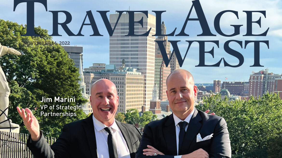 Marinis Featured on TravelAge West Cover